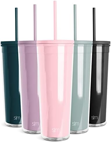 Egyszerű, Modern Műanyag Dobon a Fedelet, majd Szalma | Újrafelhasználható BPA Mentes Jeges Kávét Dupla Fal Turmix Kupa | Női Ajándékot