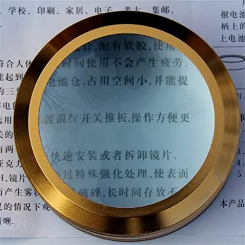 XIULAIQ Nagy Optikai Üveg asztali Állvány 100mm Nagyító Idős Olvasó Hordozható Nagyító (Szín : Egy, Méret : 10 * 5cm)
