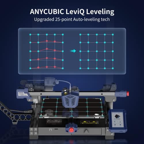 (Selyem Kék) Csomag Anycubic Kobra Plus 3D-s Nyomtató Automatikus Kiegyenlítése, valamint ANYCUBIC PLA 3D-s Nyomtató Izzószál