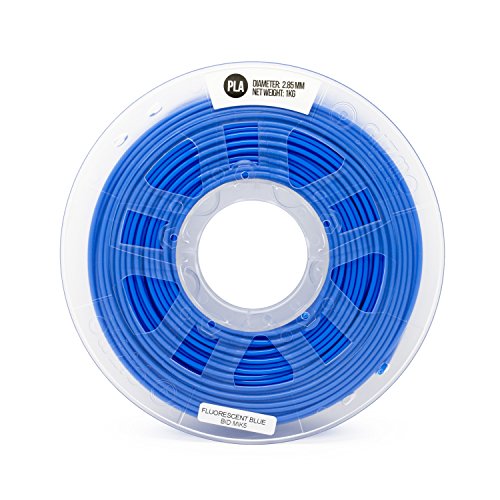 Gizmo, Marhák 3mm (2.85 mm) PLA Végtelen 1kg / 2.2 lb a 3D-s Nyomtatók, Fluoreszkáló Kék (UV Fény)