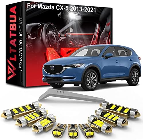 LED Lámpa Készlet Csomag Csere Mazda CX-5 CX5 2013 2014 2015 2017 2018 2019 2020 2021 2022, Szuper Fényes Fehér 6000K Rendszám Izzók +