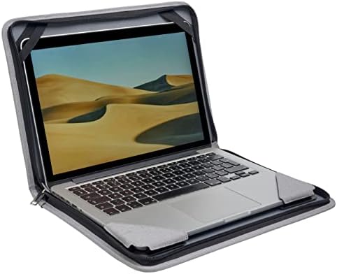 Broonel Szürke Bőr Laptop Messenger Esetben - Kompatibilis ASUS Zenbook 14 UX3402ZA-KN589W 14 Laptop