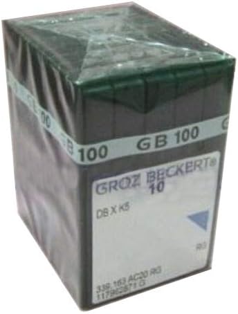 100 Groz Beckert DBXK5 Labda Pont Hímzés Varrógép Tű (Méret 70/10)