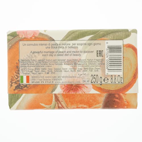 Nesti Dante Nesti dante il frutteto édesítő szappan -, őszibarack-dinnye, 8.8 oz, 8.8 Uncia