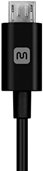Monoprice USB-A-Micro B Kábel - 6 Láb - Fekete, Polikarbonát Csatlakozó Fej, 2.4., 22/30AWG - Válasszuk a Sorozat