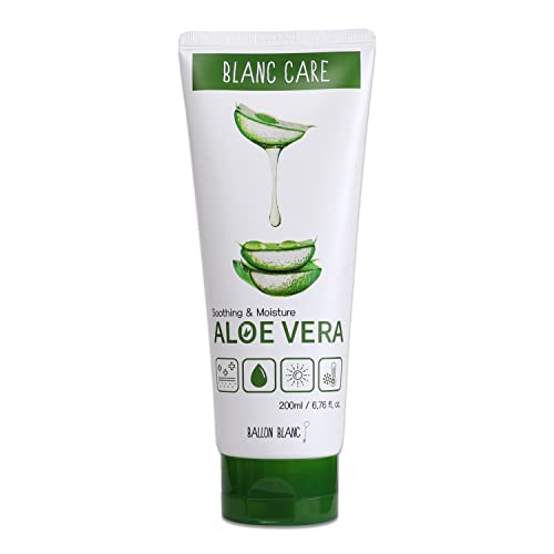 BALLONBLANC Aloe Vera 99 Nyugtató Gél a Szembe & Haj | Természetes Után Sun Care | Hitelesített Vegán | Tartalmaz 10000ppm Aloe
