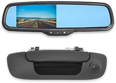 EWAY Csomagtérajtó Fogantyú Biztonsági Fordított Kamera 4.3 inch Visszapillantó Tükör Monitor Készlet Dodge Ram 1500 2500