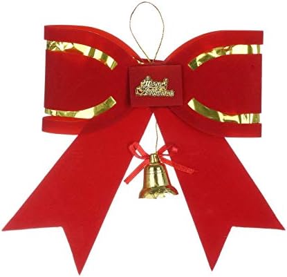 Karácsonyi Miniatúrák Vintage Xmas az Íjak Íjak Piros Masnival Haza Dekoratív Karácsonyi Dísz Dekoráció, Díszítés, Koszorúk Lóg (Piros, Egy