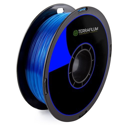 Terrafilum Stratosfilum 1.0 Kg Spool Prémium Minőségű PLA 1.75 mm, Kék, a doboz tartalma 1