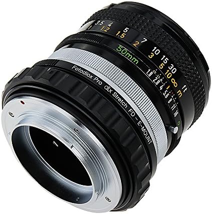 Fotodiox DLX Szakaszon bajonett Adapter - Canon FD & FL 35mm-es Objektív Sony Alpha E-Mount tükör nélküli Fényképezőgép Élességállítás