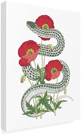 Védjegy képzőművészeti 'Virágzik Néni Inspiráció IV' Vászon Művészet által Vad Alma Portfólió 18x24
