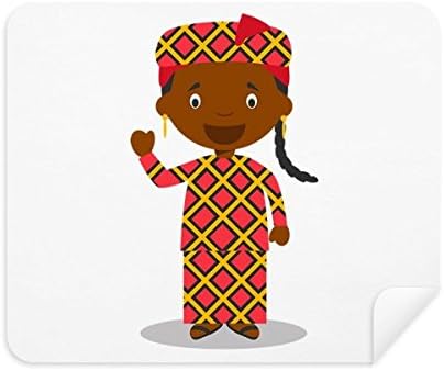 Fekete Mali Rajzfilm tisztítókendővel Képernyő Tisztító 2db Velúr Szövet