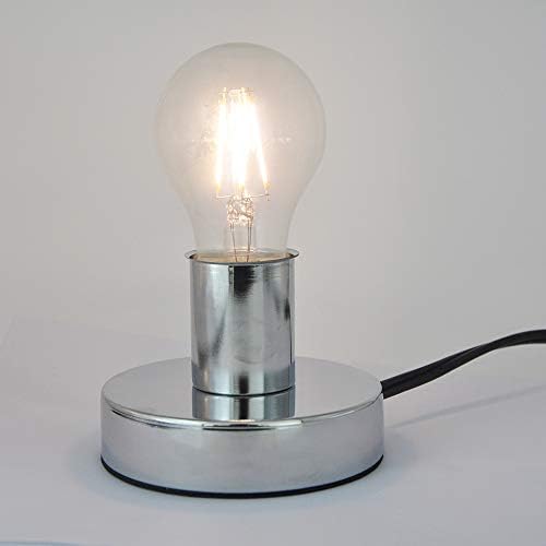 EMNOOTI Fém asztali Lámpa Alap,Standard E26 E27 Foglalat az Izzó LED kompakt fénycsövek Halogén Izzó,in-line, ON/Off Kapcsoló,Kezében Medimun