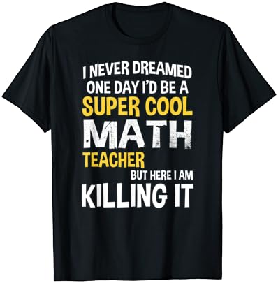 Soha nem gondolta volna, hogy Egy Nap én Leszek A Király Vicces Matematika Tanár T-Shirt