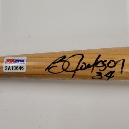 Bo Jackson aláírt Mini Mini ESPN Bat Uralkodók autogramot ~ PSA/DNS Holo - Dedikált MLB Denevérek