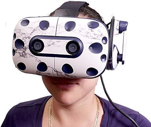 MightySkins Bőr Kompatibilis a HTC Vive Pro VR Headset - Teal Márvány | Védő, Tartós, Egyedi Vinyl Matrica wrap Borító | Könnyű
