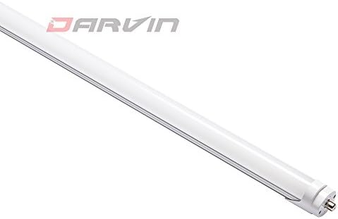 Darvin LED Világítás T8 8ft LED Cső 2,4 M 45W a FA8 s G13 Bázis (Hideg Fehér 6000-6500K, Matt Borító/Tejes)