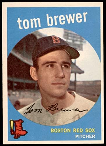 1959 Topps 55 Tom Brewer Boston Red Sox (Baseball Kártya) EX/MT Red Sox