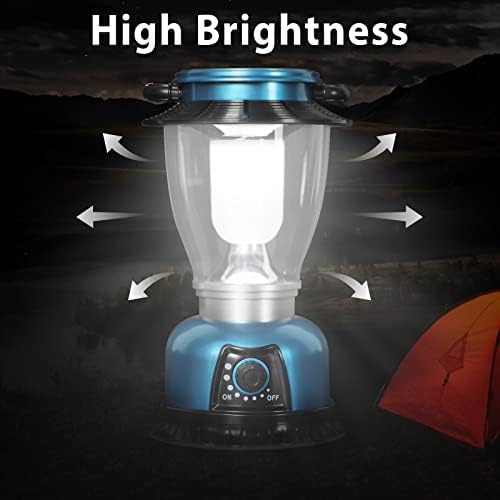 Mordoum Kemping Lámpás elemes LED Kemping Lámpa Szabályozható Vízálló Lámpás, COB Nagy Fényerő a Túlélésre, Túrázás, Horgászat