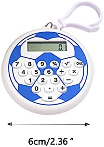 Pocket Méretű Mini Számológép 8 Számjegyű Kijelző a Standard Funkció, Foci Lánc Horog Design Otthon Iskolában a Gyerekeket