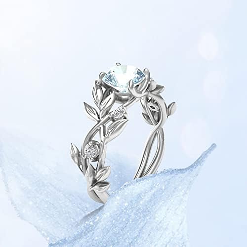 2023 Új Kék RingDiamond Gyűrű Gyűrű Gyűrű Gyűrű Alakú Drágakő Gyémánt Gyűrű Kerek Vintage Gyűrű Gyémánt Saphire Nagy Ajándék