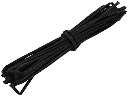 Új Lon0167 Hő Zsugorodó Kiemelt Cső Wire Wrap megbízható hatékonyság Kábel Hüvely 5 Méter Hosszú, 1,5 mm, Belső Átm Fekete(id:bb5 f2 82