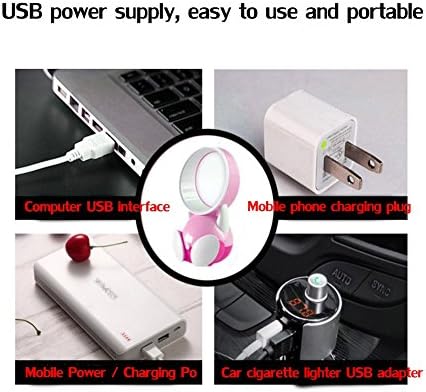 DULPLAY Mini USB Ventilátor,USB Powered Rajongó,Személyes Rajongó,Hallgató Kollégiumi Rajzfilm Újratölthető USB Asztal Csendes Ventilátor