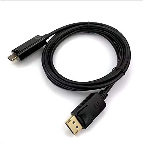 Nybro DisplayPort-HDMI Kábel 6 méter DP Férfi HDMI Male Csatlakozó Kábel (Fekete)