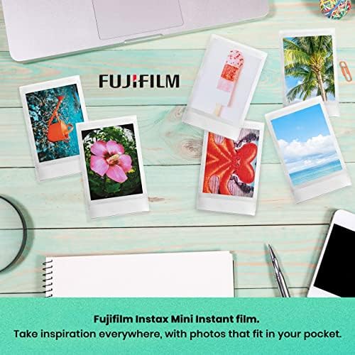 Fujifilm Instax Mini 11 Instant Fényképezőgép Blush Pink | Instax Mini Twin Pack Film | Glitter Fotóalbum Tartja 64 Fényképek