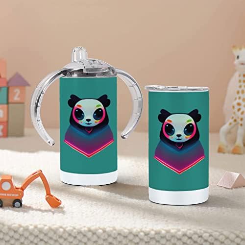 Panda Maci Cumisüveget - Neon Fény Baba Cumisüveget - Aranyos Állat Csőrös Pohár