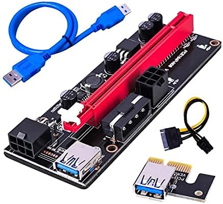 Csatlakozó PCI-E Kelő PCIE Kártya PCI-E a PCI-E Extender USB 3.0 SATA 6Pin Molex Adapter Kábel Bányászati Kelő 15Pin, hogy 6Pin tápkábel - (MINKET,