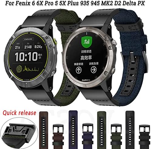 AEHON 26 22mm gyorskioldó Watchband Szíj, A Garmin Fenix 6 6X 5X Pro 5Plus MK2i Enduro D2 Delta PX Óra Easyfit karkötő