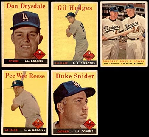 1958 Topps Los Angeles Dodgers Csapat készen áll a Los Angeles Dodgers (Set) VG Dodgers