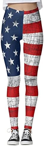 Színes Amerikai USA Nadrág, Futó Pilates Egyéni Leggings Jóga Zászló Hazafias Nők Jóga Nadrág Polár Bélelt Jóga Piros