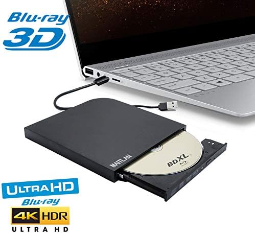 Ultra Slim Külső 4K UHD 3D-s Blu-ray Filmek Lejátszó Optikai Meghajtó, az Alienware M15 M17 P37E P79F Terület-51M 13 15 17 R3 R4 R5 2018 2019