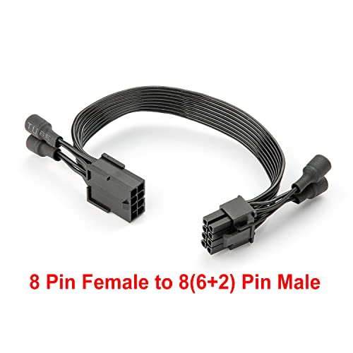 JOYJOM 8PIN PCIE Hosszabbító Kábel:-GPU Tekercs Nyafog, Fix Kábel 18AWG 8 Pin 8PIN 6+2PIN pci-e Zaj Szűrő Gracphics Kártya, hálózati