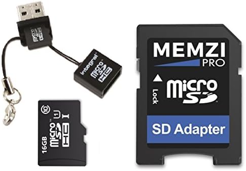 MEMZI PRO 16GB Class 10 90MB/s Micro SDHC Memória Kártya SD Adapterrel, valamint a Micro USB Olvasó Oukitel C Sorozat Mobiltelefonok