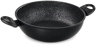 Barazzoni(バラゾーニ) Granitica Extra Indukciós Két Nyelű Pot, 24x24x7-2,6 L, fekete (black 19-3911tcx)