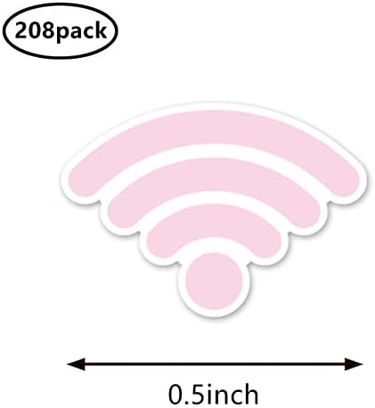 WiFi Tervező Matricák, 0,5 Inch Internet Bill Scrapbooking Művészeti Naptár Gyerekek Ravaszkodó 208-Pack