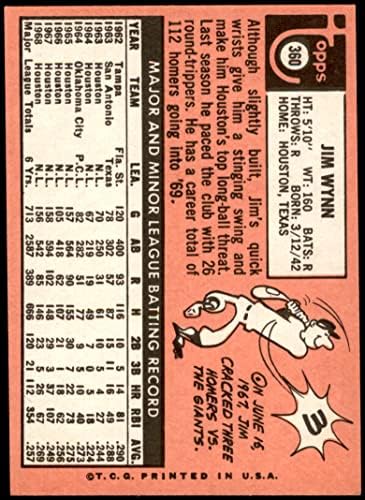1969 Topps 360 Jim Wynn Houston Astros (Baseball Kártya) NM Astros