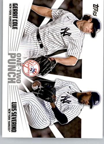 2023 Topps Egy-Két pofon 12P-8 Gerrit Cole/Luis Severino New York Yankees Baseball Trading Card