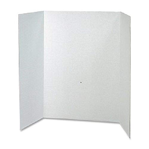 RiteCo 22101 Tri-Fold Kijelző Táblák, 48 x 36, Fehér (Csomag 24)