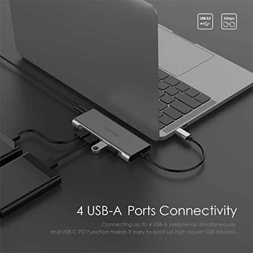 USB-C Hub C Típusú Adapter 4K-60Hz PD USB 3.0 C Típusú Töltő Adapter Pro Air C-Típusú Adapter