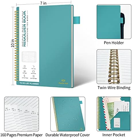 Regolden-Könyv, teendők, Notebook , Napi teendők Tervező Munka, Projekt Tervező Notebook a Napi Feladatokat & Személyes Szervező, ellenőrző