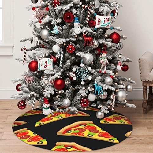 Finom Pizza Nyomtatott karácsonyfa Szoknya 48 a Karácsonyi Ünnepi Parti Dekoráció
