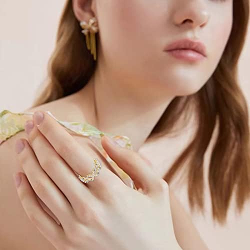 Egyszerű Gyűrűk, a Nők Állítható Gyűrű Gyémánt Női Divat Ékszerek Legnépszerűbb Tartozékok (Arany, Egy Méret)