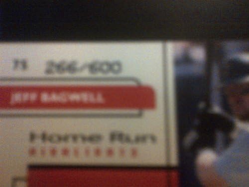 1999 Felső szint Provokátorok (Home run 34) Jeff Bagwell Kártya Korlátozott 266/600, Kártya 75! Houstan Astros
