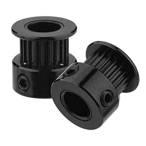 6 mm Szélességű 5db Fekete Időzítés Csigát, 2GT Öv Csigát, 3D Nyomtató a 3D-s Nyomtatók(20 Fogak Belső, 8 mm-es Lyuk)