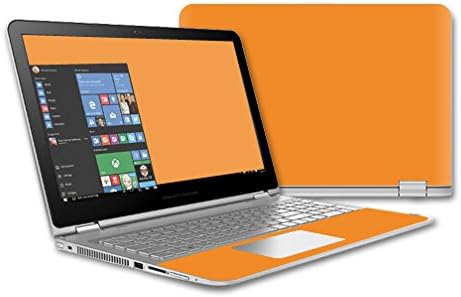 MightySkins Bőr Kompatibilis HP Envy x360 15 (2015) Laptop – Fényes Narancs | Védő, Tartós, Egyedi Vinyl Matrica wrap Borító | Könnyű Alkalmazni,