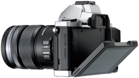 Olympus OM-D E-M5 16MP Live MOS, Cserélhető Objektív Fényképezőgép 3.0-Inch Dönthető OLED Érintőképernyő 12-50mm Objektív (Ezüst)